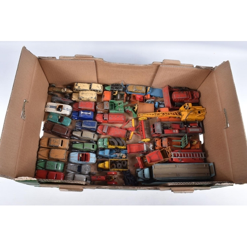 49 - A QUANTITY OF UNBOXED AND ASSORTED PLAYWORN DINKY TOYS DIECAST VEHICLES, to include Packhard Super 8... 