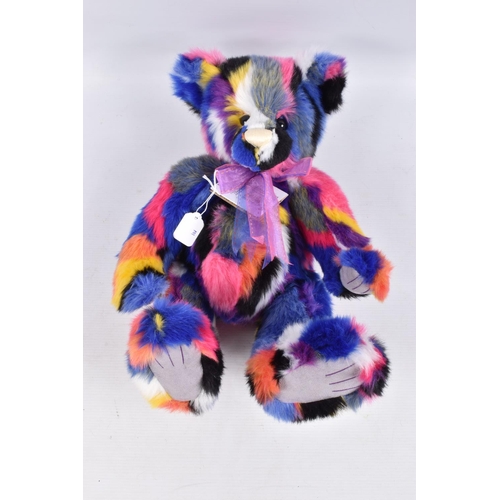 60 - TWO UNBOXED CHARLIE BEARS KALEIDOSCOPE PLUSH BEARS, No.CB217020O, both appear complete and in very g... 