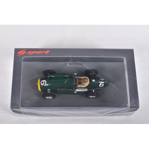 71 - FIVE BOXED SPARK MODEL MINIMAX VEHICLES 1:43 SCALE, to include a Connaught A French GP 1953, Prince ... 