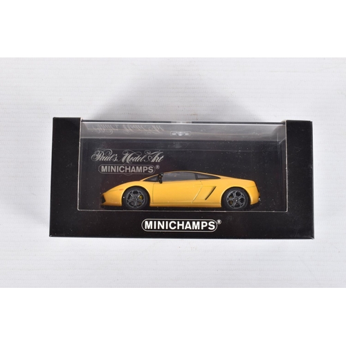 77 - SIX BOXED MINICHAMP MODEL VEHICLES 1:43 SCALE, to include a Alfa Romeo Alfasud ti in green 1974, num... 