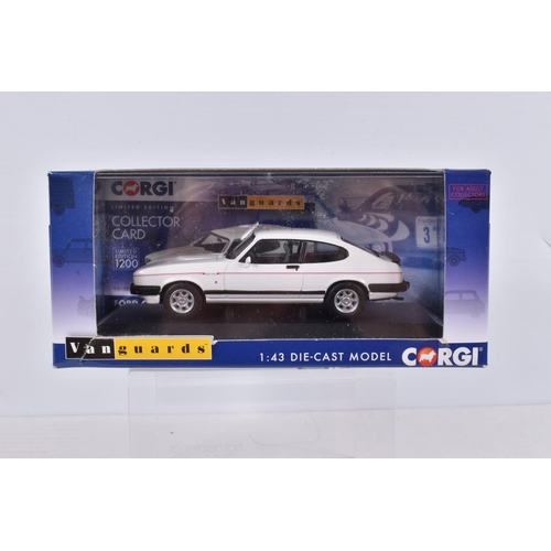 78 - EIGHT BOXED LIMITED EDITION CORGI VANGUARDS 1:43 SCALE MODEL DIECAST VEHICLES, the first is a MG Rov... 