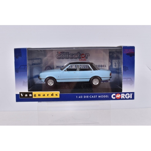 78 - EIGHT BOXED LIMITED EDITION CORGI VANGUARDS 1:43 SCALE MODEL DIECAST VEHICLES, the first is a MG Rov... 