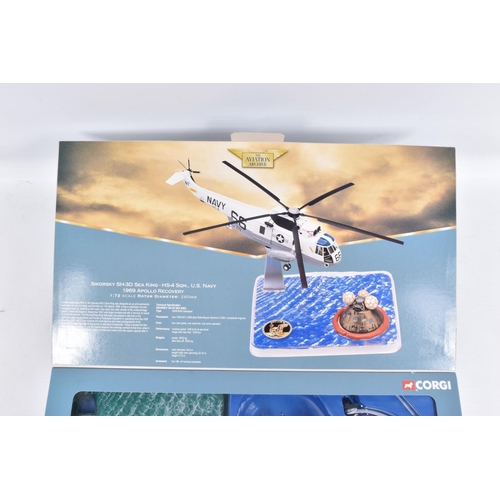 126 - A BOXED CORGI CLASSICS THE AVIATION ARCHIVE MILITARY AIR POWER SIKORSKY SH-3D SEA KING - HS-4 SQN., ... 