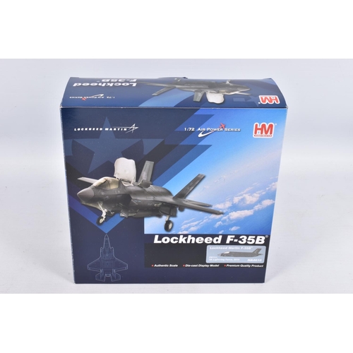 130 - FOUR BOXED HOBBYMASTER AIR POWER SERIES 1:72 SCALE DIECAST MODEL AIRCRAFTS, the first is a Northrop ... 