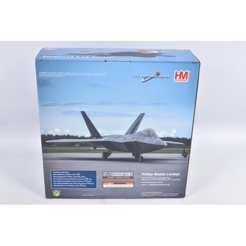 130 - FOUR BOXED HOBBYMASTER AIR POWER SERIES 1:72 SCALE DIECAST MODEL AIRCRAFTS, the first is a Northrop ... 