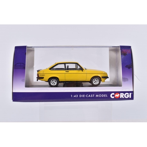 135 - NINE BOXED CORGI LIMITED EDITION VANGUARDS 1:43 SCALE DIECAST MODEL VEHICLES, the first is a Ford Es... 