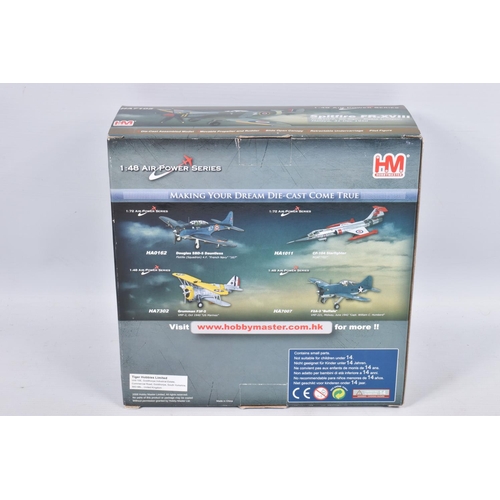 147 - SIX BOXED HOBBY MASTER AIR POWER SERIES DIECAST MODEL AIRCRAFTS, the first is a limited edition 1:48... 