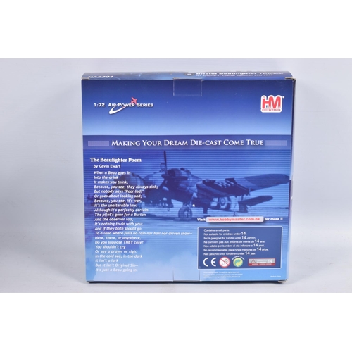 147 - SIX BOXED HOBBY MASTER AIR POWER SERIES DIECAST MODEL AIRCRAFTS, the first is a limited edition 1:48... 