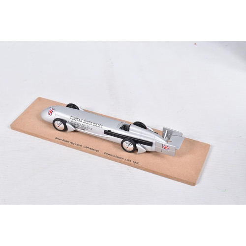 155 - TWO BOXED BIZARRE MODELS 1:43 SCALE MODEL VEHICLES, the first is a LSR 276.816 mph 7th March 1935 Da... 