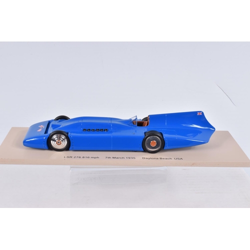 155 - TWO BOXED BIZARRE MODELS 1:43 SCALE MODEL VEHICLES, the first is a LSR 276.816 mph 7th March 1935 Da... 