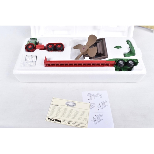 180 - TWO BOXED CORGI LIMITED EDITION 1:50 SCALE HEAVY HAULAGE DIECAST MODEL VEHICLES, the first is a Scan... 