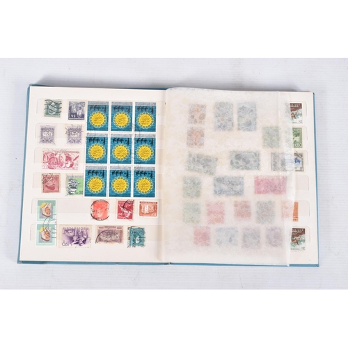 366 - MAINLY USED STAMP COLLECTION IN FIVE ALBUMS WITH STRENGTH IN GB, COMMONWEALTH AND FRANCE