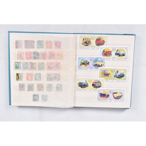 366 - MAINLY USED STAMP COLLECTION IN FIVE ALBUMS WITH STRENGTH IN GB, COMMONWEALTH AND FRANCE