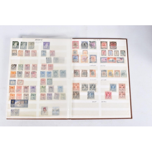 366 - MAINLY USED STAMP COLLECTION IN FIVE ALBUMS WITH STRENGTH IN GB, COMMONWEALTH AND FRANCE