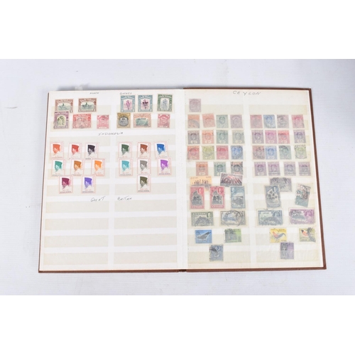 366 - MAINLY USED STAMP COLLECTION IN FIVE ALBUMS WITH STRENGTH IN GB, COMMONWEALTH AND FRANCE