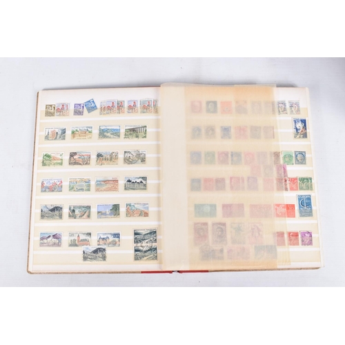 366 - MAINLY USED STAMP COLLECTION IN FIVE ALBUMS WITH STRENGTH IN GB, COMMONWEALTH AND FRANCE