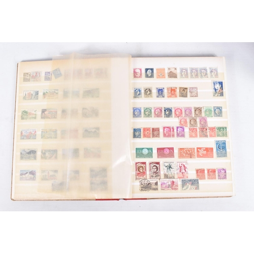 366 - MAINLY USED STAMP COLLECTION IN FIVE ALBUMS WITH STRENGTH IN GB, COMMONWEALTH AND FRANCE