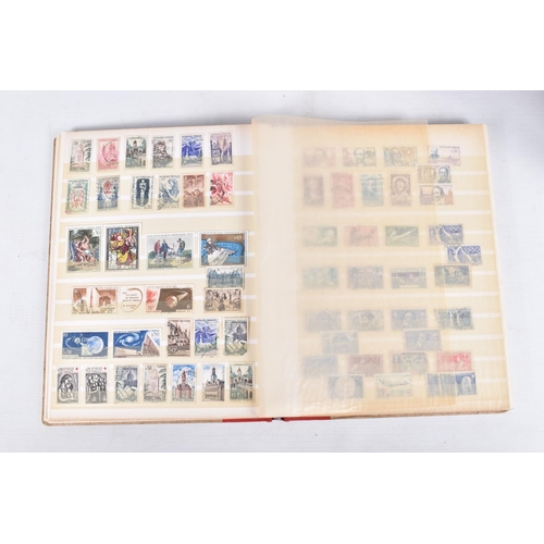 366 - MAINLY USED STAMP COLLECTION IN FIVE ALBUMS WITH STRENGTH IN GB, COMMONWEALTH AND FRANCE