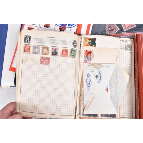 368 - A COLELCTION OF VARIOUS WORLDWIDE STAMP ALBUMS, COLLECTORS PACKS AND LOOSE STAMPS