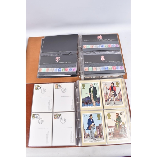 369 - LARGE COLLECTION OF STAMPS IN FOUR BOXES, we note GB PHQ cards from earlies, FDCs, Presentation pack... 