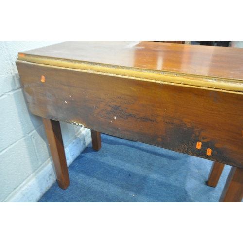 1224 - A SELECTION OF OCCASIONAL FURNITURE, to include a drop leaf table, with a single drawer, open width ... 