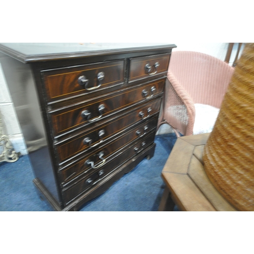 1280 - A SELECTION OF OCCASIONAL FURNITURE, to include a mahogany chest of two short over four long drawers... 