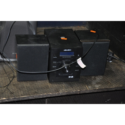 1063 - A SELECTION OF AUDIO EQUIPMENT comprising of two Bush NE 8061 mini hi fi's both with remotes, a Bush... 