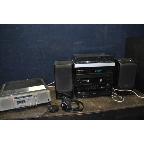 1079 - A COLLECTION OF VINTAGE AND MODERN AUDIO EQUIPMENT comprising of a Marantz CD-42 mk2 CD player (work... 