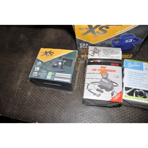 1093 - A SELECTION OF CAR DETAILING AND MAINTENANCE ITEMS including an Auto XS car polisher (brand new in b... 