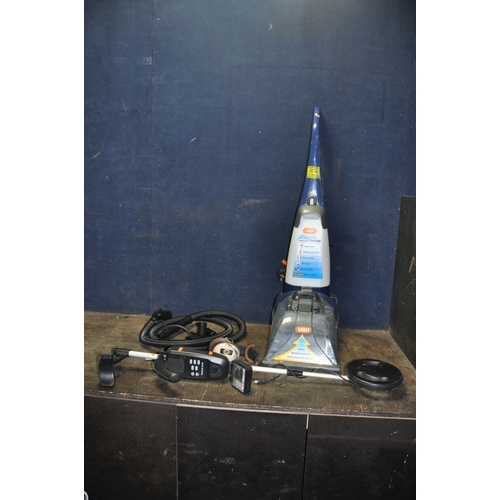 1099 - A VAX RAPIDE CARPET WASHER with some accessories (PAT pass and working) and a Chinese made metal det... 