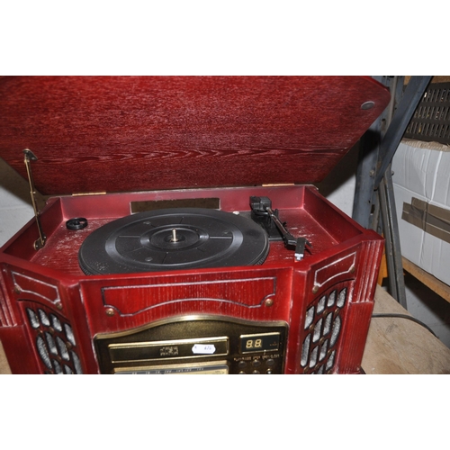 1102 - A PROLECTRIX RE/SB513798 RETRO HI FI with mahogany coloured outer cabinet (PAT pass and working)