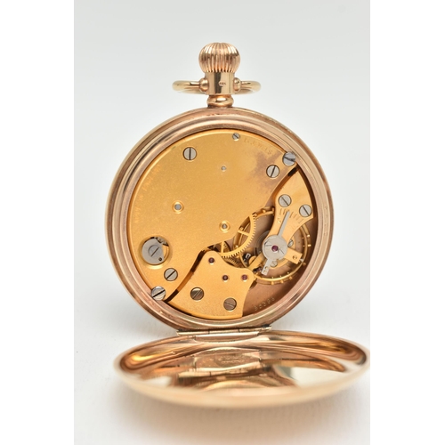 64 - A 9CT GOLD 'J.W.BENSON' OPEN WORK POCKET WATCH, manual wind, round white dial signed 'J.W.Benson Lon... 