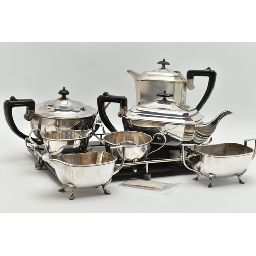 138 - A BOX OF ASSORTED WHITE METAL, to include a three piece tea set, including a tea pot, milk jug and s... 