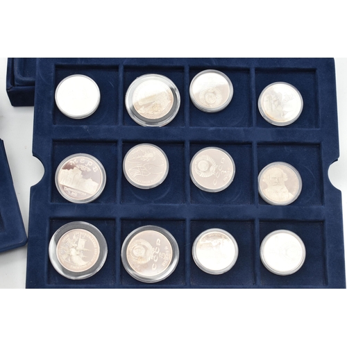 159 - A BOX   THE OFFICIAL COINS OF RUSSIA  , to include Bolshoi Ballet .900 Silver 3 Rubles coin, a furth... 