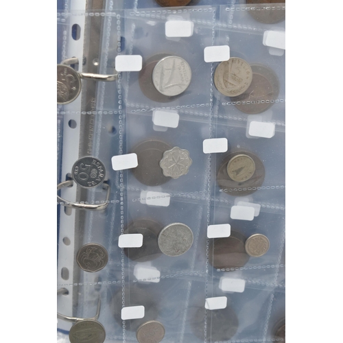 161 - A CARDBOARD BOX CONTAINING ALBUMS OF MOSTLY 19TH CENTURY UK COINAGE, to include approximately  550 g... 