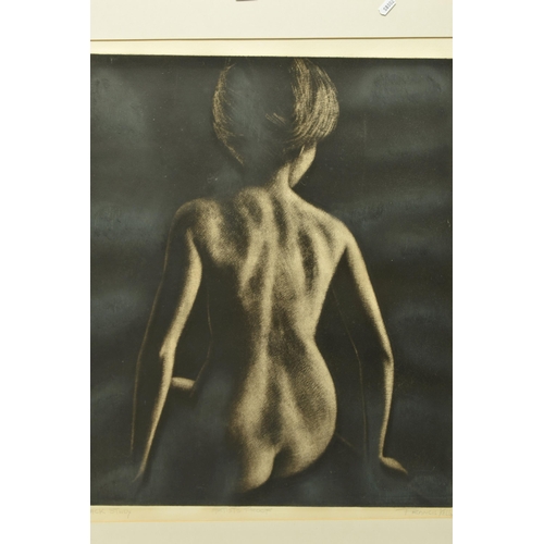 302 - FRANCIS KELLY (1927-2012) 'BACK STUDY', a monochrome artist proof etching depicting a nude female fi... 