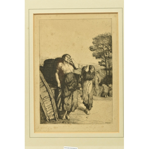 307 - WILLIAM STRANG (1859-1921) 'POTATO LIFTING', an open edition etching depicting female figures liftin... 