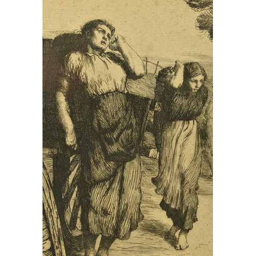 307 - WILLIAM STRANG (1859-1921) 'POTATO LIFTING', an open edition etching depicting female figures liftin... 