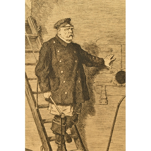 314 - JOHN TENNIEL (1820-1914) 'DROPPING THE PILOT', a lithographic print of the cartoon for Punch 29th Ma... 