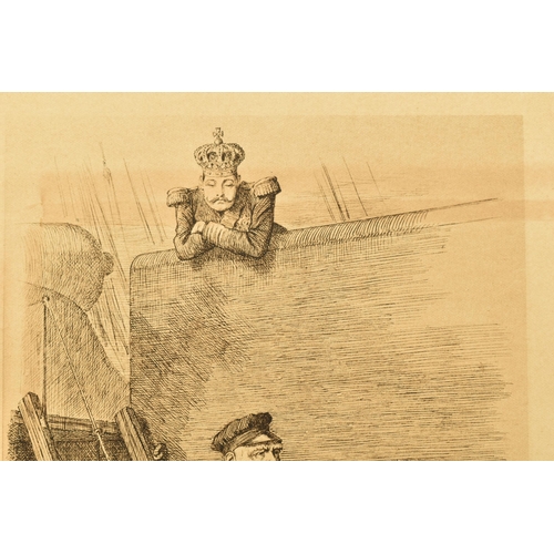 314 - JOHN TENNIEL (1820-1914) 'DROPPING THE PILOT', a lithographic print of the cartoon for Punch 29th Ma... 