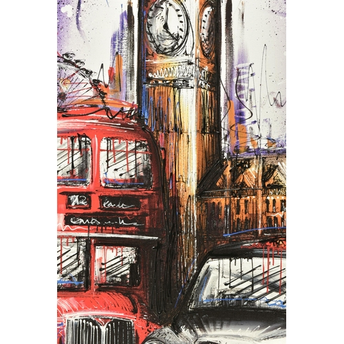 317 - SAMANTHA ELLIS (BRITISH 1992) 'PLAYING FOR TIME', a signed artist proof edition print depicting Lond... 