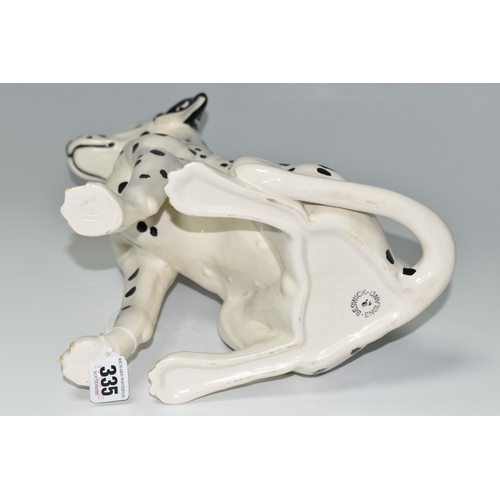 335 - A BESWICK DALMATIAN, comprising a large Beswick Fireside Models seated Dalmatian, model no 2271, hei... 