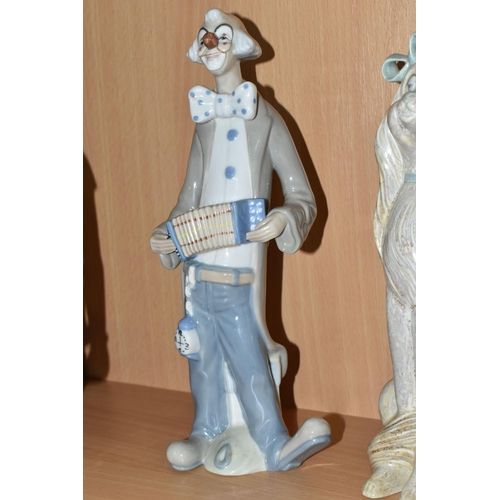 347 - A GROUP OF NAO AND OTHER SPANISH PORCELAIN FIGURES, comprising three Nao figures: 'A Bird in Hand' H... 