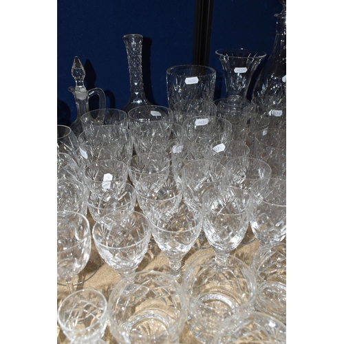 373 - A QUANTITY OF WEBB CORBETT CRYSTAL AND OTHER GLASSWARE, comprising a set of six 'Georgian' pattern s... 