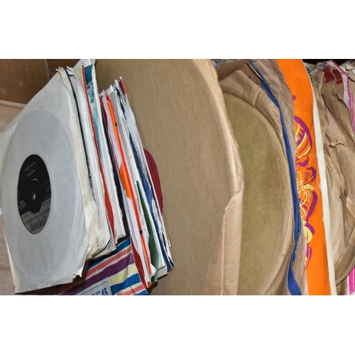 423 - THREE BOXES OF RECORDS, to include approximately one hundred and twenty vinyl LPs, by artists and co... 