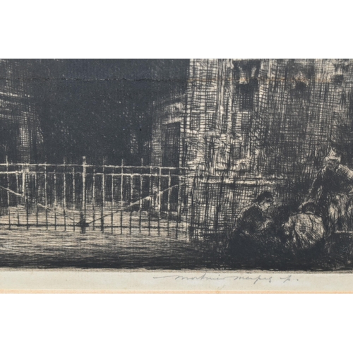 475 - MORTIMER L MENPES (1855-1938) CATHEDRAL DOORWAY, a dry point etching depicting a detail from a cathe... 