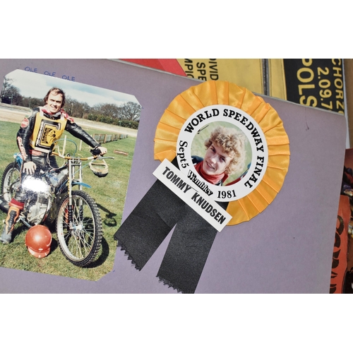 481 - SPEEDWAY MEMORABILIA, a large collection of metal, enamel and cloth badges relating to Speedway, scr... 