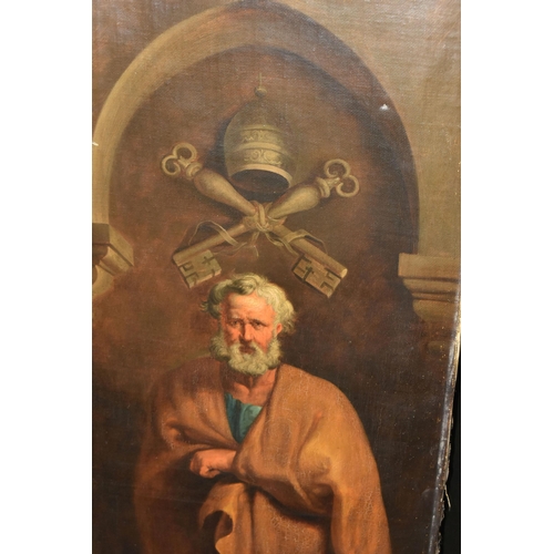 517 - FRANK ALBERT PHILLIPS (ACTIVE CIRCA 1849-1913) St PETER AND St ANDREW, two oils on canvas depicting ... 