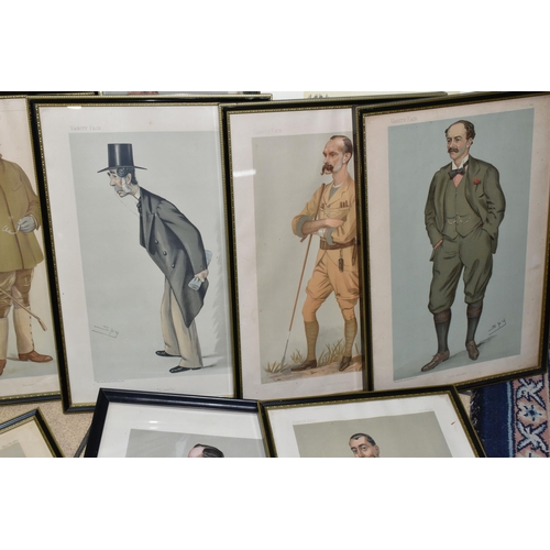 532 - THIRTEEN VANITY FAIR CARICATURE PRINTS, eleven by Spy (Leslie Ward), comprising The Laureate, Under ... 