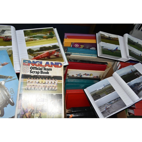 576 - FOUR BOXES OF PHOTOGRAPHS AND POSTCARDS, mainly transport related, in albums, the photographs includ... 